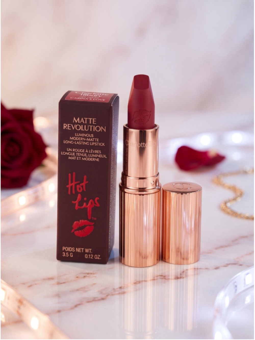 Charlotte Tilbury Matte Revolution Carina’s Love Lipstick Full Size NIB 0.12 oz